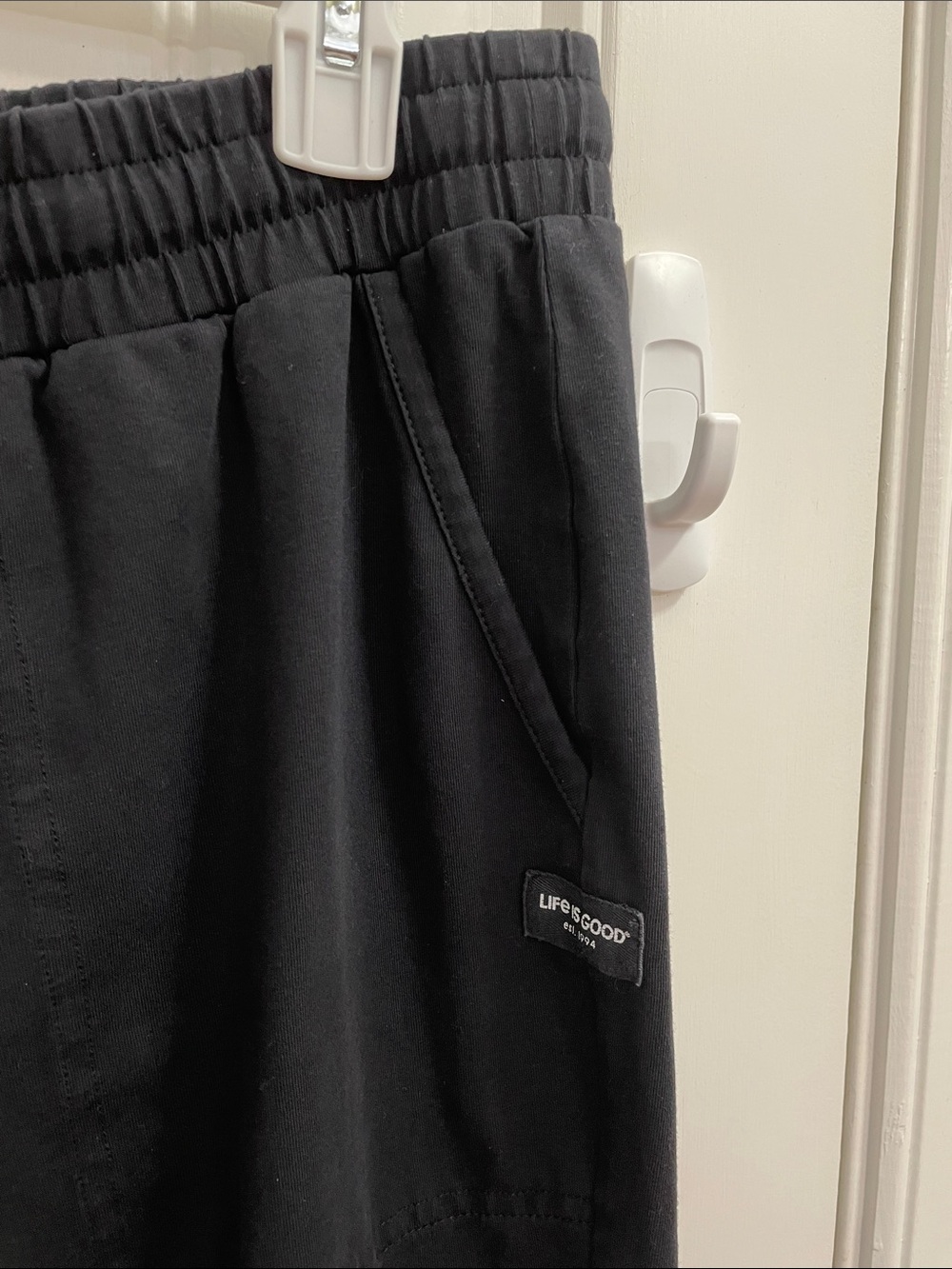Life Is Good Black Elastic-Waist Jogger Pants - Picture 3 of 5